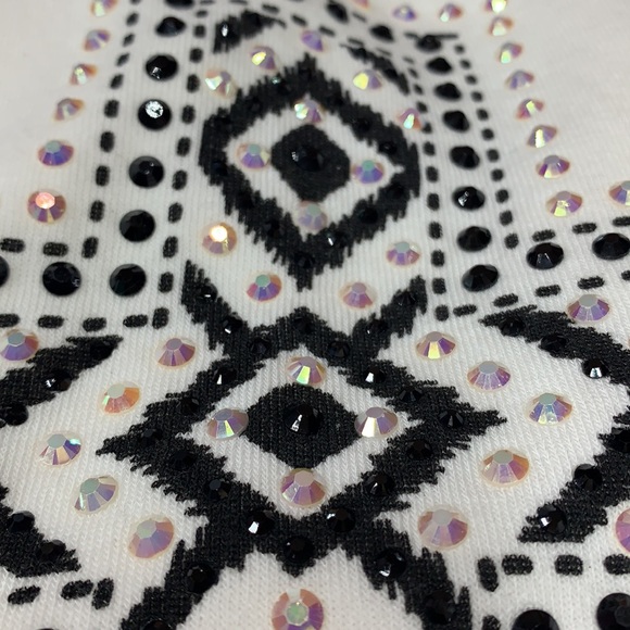 SzL Be Vocal Embellished Cross Hoodie Top  NWT - Picture 6 of 9